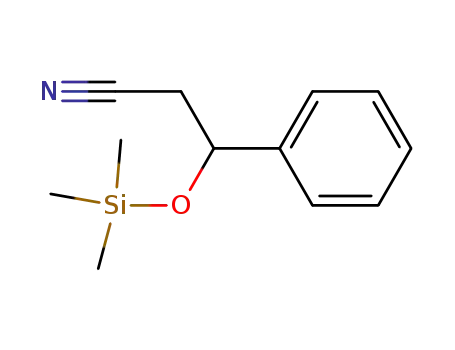 Molecular Structure of 14904-40-6 (Benzenepropanenitrile, b-[(trimethylsilyl)oxy]-)