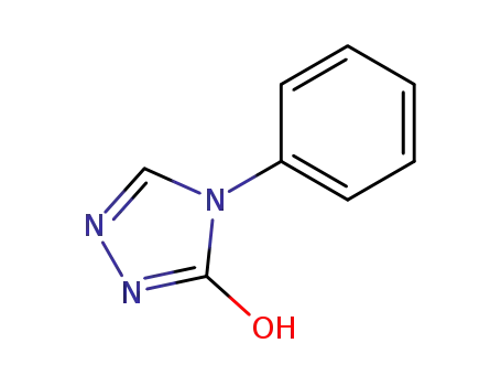 Molecular Structure of 1008-30-6 (2,4-Dihydro-4-phenyl-3H-1,2,4-triazol-3-one)