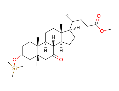 (R)-Methyl 4-((3R,5S,8R,9S,10S,13R,14S,17R)-10,13-dimethyl-7-oxo-3-((trimethylsilyl)oxy)hexadecahydro-1H-cyclopenta[a]phenanthren-17-yl)pentanoate
