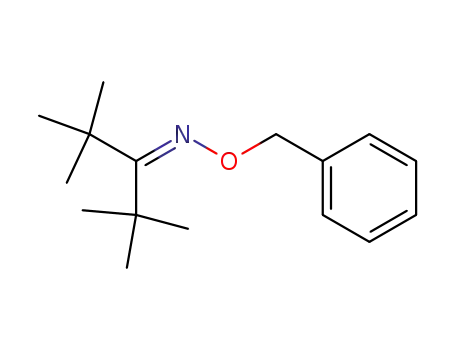 Molecular Structure of 73996-71-1 (3-Pentanone, 2,2,4,4-tetramethyl-, O-(phenylmethyl)oxime)