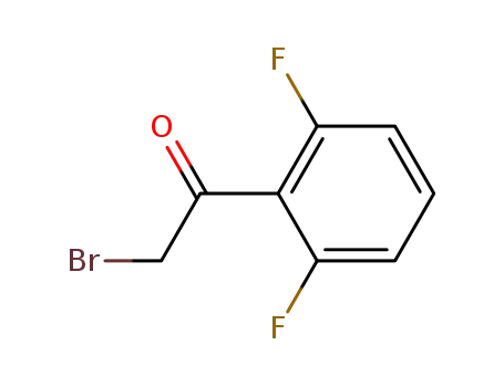 Molecular Structure of 56159-89-8 (2',6'-Difluorophenacyl bromide)