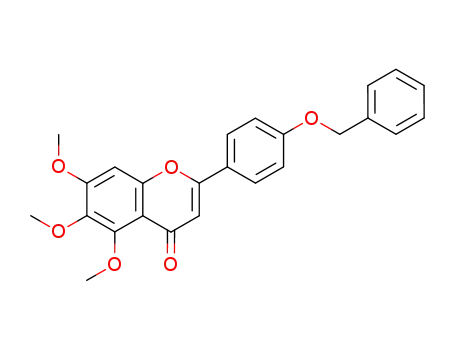 4H-1-Benzopyran-4-one, 5,6,7-trimethoxy-2-[4-(phenylmethoxy)phenyl]-