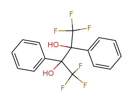 Molecular Structure of 1547-69-9 (meso-1,1,1,4,4,4-Hexafluor-2,3-diphenylbutandiol(2,3))