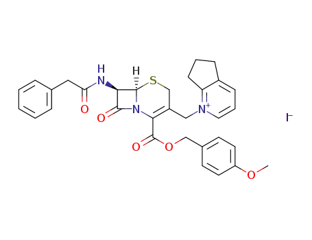 p-methoxybenzyl 7-phenylacetamido-3-(2,3-cyclopenteno-1-pyridinio)-3-cephem-4-carboxylate iodide