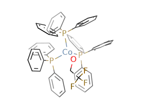 Molecular Structure of 99668-73-2 ((trifluoroethoxo)tris(triphenylphosphine)cobalt(I))