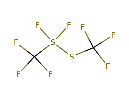 Molecular Structure of 26391-89-9 (difluoro(trifluoromethyl)trifluormethylsulfanylsulfur(IV))