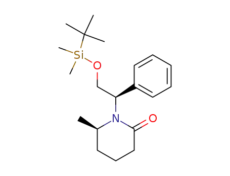 (6R)-1-[(1R)-2-(tert-butyldimethylsilyloxy)-1-phenylethyl]-6-methyl-2-piperidone