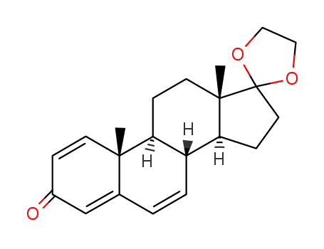 Molecular Structure of 14507-81-4 (17,17-ethylenedioxyandrost-1,4,6-trien-3-one)