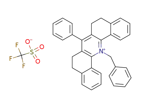 1-benzyl-5,6,8,9-tetrahydro-7-phenyldibenzo<c,h>acridinium triflouromethanesulphonate
