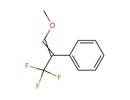 Molecular Structure of 837429-67-1 (Benzene, [2-methoxy-1-(trifluoromethyl)ethenyl]-)