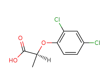 Molecular Structure of 15165-67-0 ((R)-2-(2,4-Dichlorophenoxy)propanoic acid)