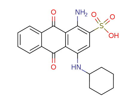 2-ANTHRACENESULFONIC ACID 1-AMINO-4-(CYCLOHEXYLAMINO)-9,10-DIHYDRO-9,10-DIOXO-