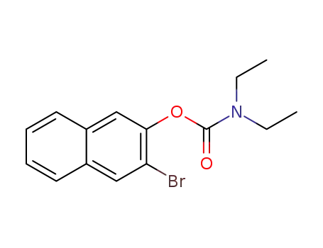 Molecular Structure of 1449272-81-4 (N,N-diethyl-O-((3-bromo)naphth-2-yl)-carbamate)