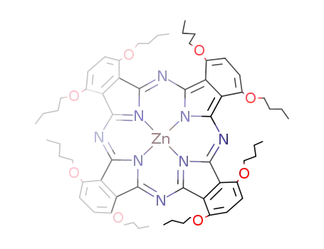 Molecular Structure of 107227-89-4 (ZINC 1,4,8,11,15,18,22,25-OCTABUTOXY- PHTHALOCYANINE)