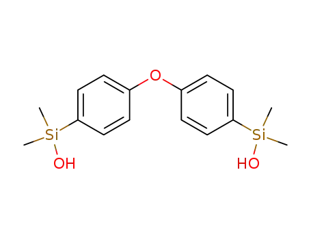 Molecular Structure of 2096-54-0 (4,4'-Bis(dimethylhydroxysilyl)diphenyl ether)