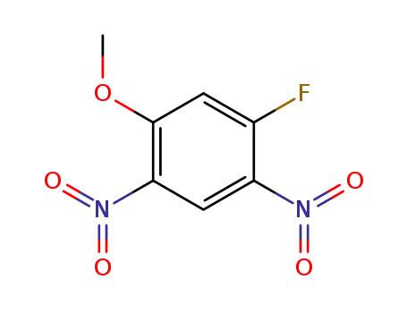 Molecular Structure of 394-18-3 (1-fluoro-5-methoxy-2,4-dinitrobenzene)