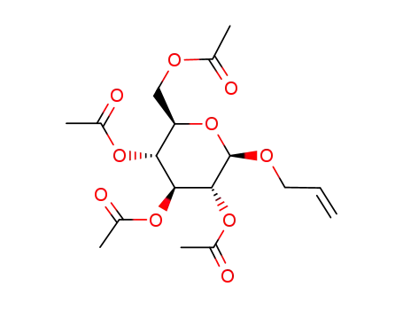 Molecular Structure of 10343-15-4 (ALLYL-TETRA-O-ACETYL-BETA-D-)