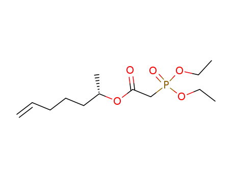 Molecular Structure of 468732-80-1 ((S)-hept-6-en-2-yl-2-(diethoxyphosphoryl)acetate)