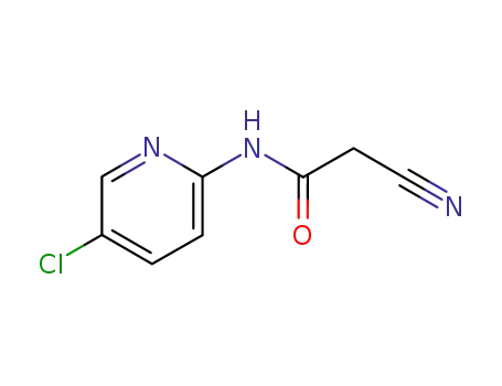 Molecular Structure of 157141-56-5 (N-(5-chloropyridin-2-yl)-2-cyanoacetamide)