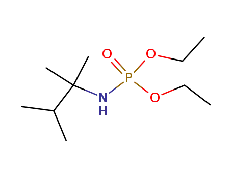 Molecular Structure of 123150-70-9 ((1,1,2-Trimethyl-propyl)-phosphoramidic acid diethyl ester)