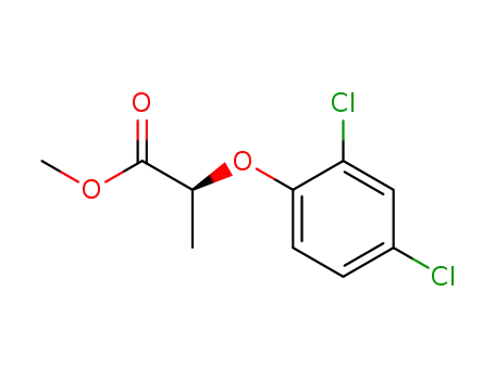 Molecular Structure of 122674-95-7 (Propanoic acid, 2-(2,4-dichlorophenoxy)-, methyl ester, (S)-)