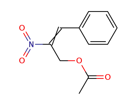 Molecular Structure of 3532-57-8 ((2Z)-2-nitro-3-phenylprop-2-en-1-yl acetate)