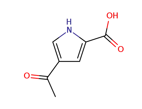 Molecular Structure of 16168-93-7 (4-Acetyl-1H-pyrrole-2-carboxylic acid)
