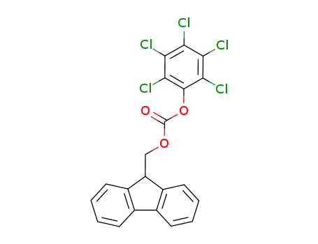 Molecular Structure of 82911-70-4 (Carbonic acid, 9H-fluoren-9-ylmethyl pentachlorophenyl ester)