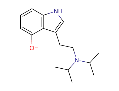 Molecular Structure of 132328-45-1 (4-Hydroxy-N,N-diisopropyltryptamine)