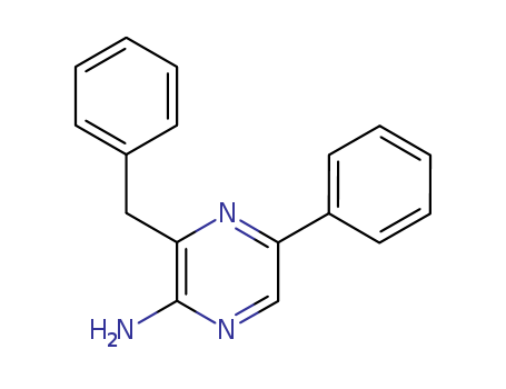Pyrazinamine, 5-phenyl-3-(phenylmethyl)-