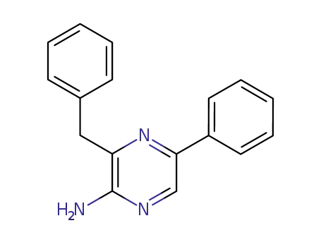 Molecular Structure of 70217-86-6 (Pyrazinamine, 5-phenyl-3-(phenylmethyl)-)