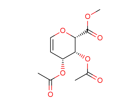 Molecular Structure of 34296-99-6 (D-Glucuronal 3,4-Diacetate Methyl Ester)