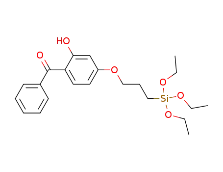 Molecular Structure of 79876-59-8 (2-Hydroxy-4-(3-triethoxysilylpropoxy)diphenylketone)