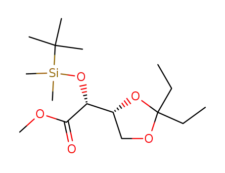(R)-(tert-Butyl-dimethyl-silanyloxy)-((R)-2,2-diethyl-[1,3]dioxolan-4-yl)-acetic acid methyl ester