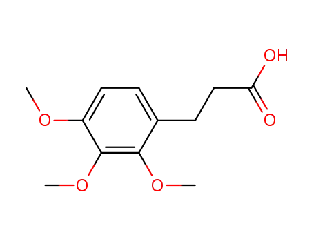 Molecular Structure of 33130-04-0 (3-(2,3,4-TRIMETHOXYPHENYL)PROPIONIC ACID)