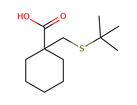 Cyclohexanecarboxylic acid, 1-[[(1,1-dimethylethyl)thio]methyl]-