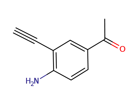 Molecular Structure of 936840-08-3 (1-(4-amino-3-ethynylphenyl)ethanone)