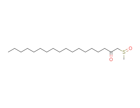 Molecular Structure of 57661-22-0 (1-methanesulfinyl-octadecan-2-one)
