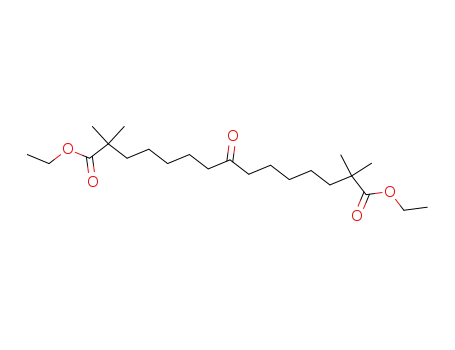 Molecular Structure of 738606-43-4 (2,2,14,14-tetramethyl-8-oxopentadecanedioic acid diethyl ester)