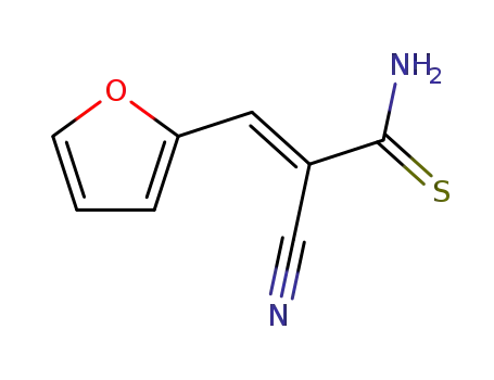 Molecular Structure of 68029-49-2 ((E)-3-(2-furyl)-2-cyanoprop-2-enethioamide)