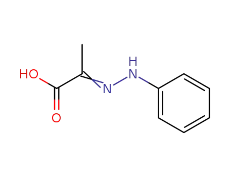 Molecular Structure of 5330-70-1 (Pyruvate phenylhydrazone)
