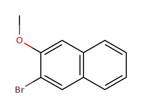 Molecular Structure of 68251-77-4 (2-Bromo-3-methoxynaphthalene)