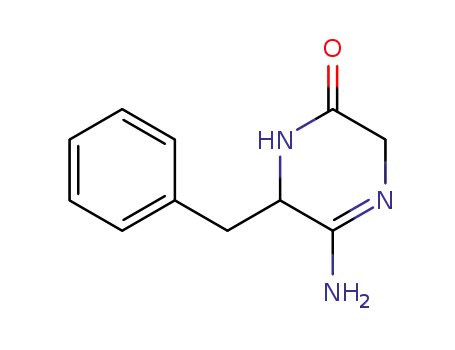 2(1H)-Pyrazinone, 5-amino-3,6-dihydro-6-(phenylmethyl)-