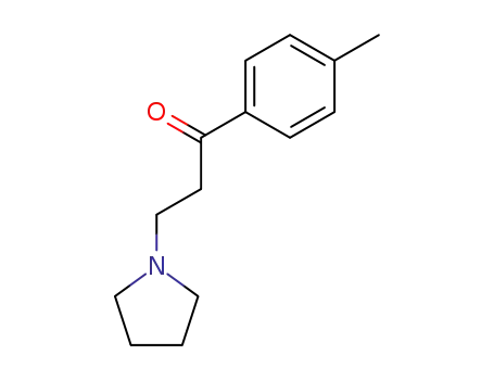 Molecular Structure of 87849-03-4 (1-Propanone, 1-(4-methylphenyl)-3-(1-pyrrolidinyl)-)