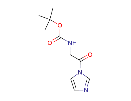 Molecular Structure of 18185-77-8 (Carbamic acid, [2-(1H-imidazol-1-yl)-2-oxoethyl]-, 1,1-dimethylethyl
ester)