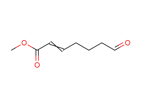 Molecular Structure of 3907-42-4 (2-Heptenoic acid, 7-oxo-, methyl ester)