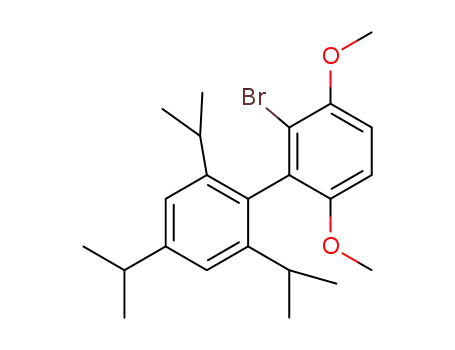 Molecular Structure of 1402393-56-9 (2-bromo-3,6-dimethoxy-2',4',6'-triisopropyl-1,1'-biphenyl)