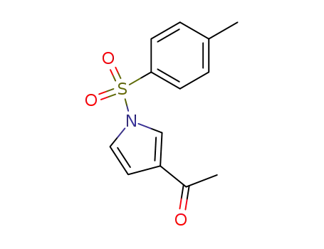 Molecular Structure of 106058-85-9 (3-Acetyl-1-(p-tolylsulfonyl)pyrrole)