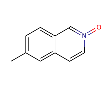 Molecular Structure of 70810-28-5 (6-methylisoquinoline N-oxide)