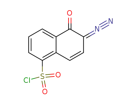Molecular Structure of 3770-97-6 (2-Diazo-1-naphthol-5-sulfonyl chloride)